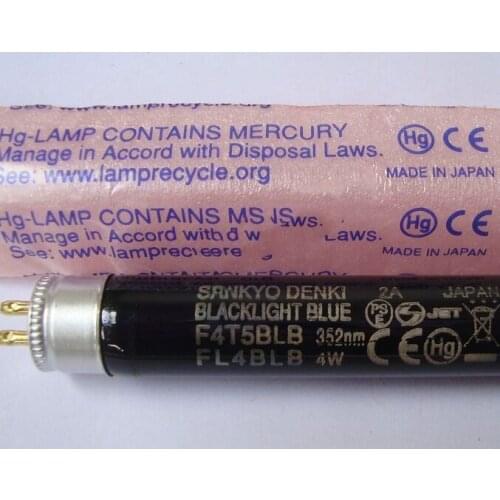 For TOSHIBA FL4BLB/N 4W BLB fluorescent lamp,UVA 4 Watt Blacklight blue tube,To FL4BLB FUJI R1016A CP4 CP6 CP642 CP643 SMT bulb