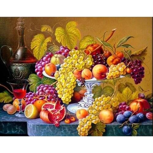 Fruit Home Decor # 5D DIY Diamond Painting Cross Stitch Kit Wall Decor Mosaic Full Diamond Embroidery Painting