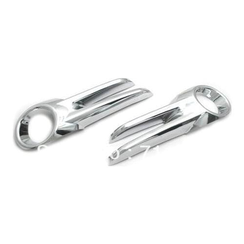 Chrome Front Fog Light Cover For Nissan Versa Hatchback 2012-2013