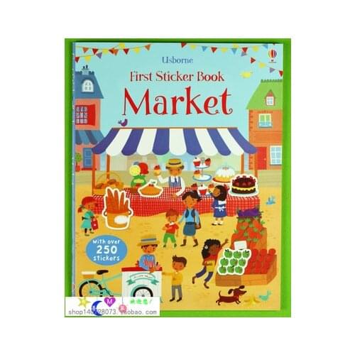 Market fist Sticker Book children sticker books English childrens picture book