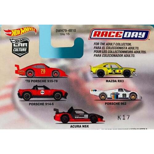Hotwheels 1/64 Raceday Mazda RX3 Diecast Collection of Simulation Alloy Car Model Children Toys