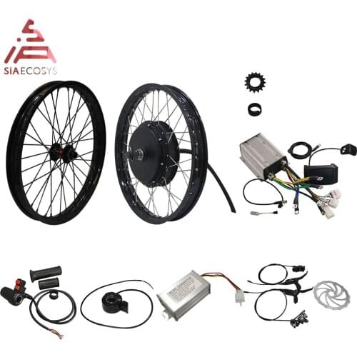 Motor Wheel Kit QS 205 V3 50H Electric High Power 10000W peak Spoke Hub Motor 3000W Bike Bicycle Kit