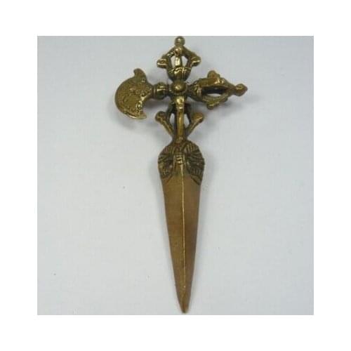 Brass crafts Asian Elaborate Chinese handwork Exorcism auspicious statue navidad