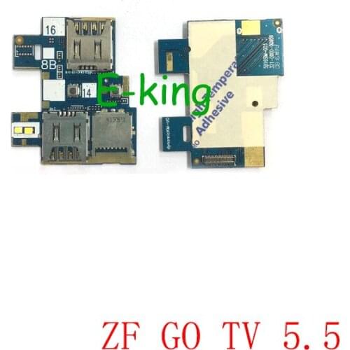 20PCS Sim Card Reader Tray For Asus Zenfone Go TV ZB551KL Micro SD Memory Card Holder Slot Flex Cable Repair Parts