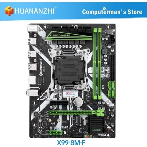 HUANANZHI X99 8M F X99 Motherboard Intel XEON E5 LGA2011-3 All Series DDR4 RECC NON-ECC memory NVME USB SATA Server workstation
