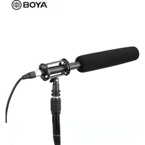 BOYA BY-BM6060 Professional Shotgun Microphone Super-Cardioid Condenser Mic for Canon Nikon Sony Panasonic Video DSLR Camcorder
