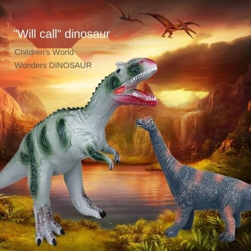2021New 52cm dinosaur model Tyrannosaurus Rex Raptor World Park Dinosaur childrens entertainment parent child interactive toys