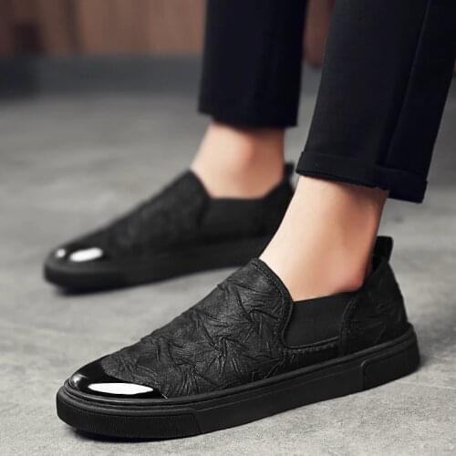 Luxury New Mens Canvas shoes breathable slip on loafers Male casual soft Driving Shoes Fashion Sneakers High Quality shoes MA-94