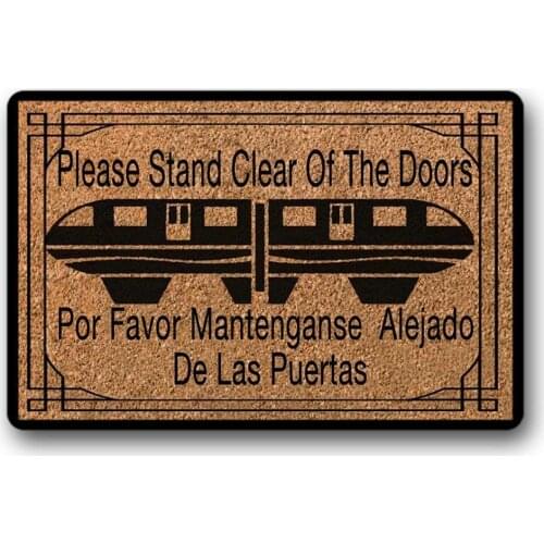 Monorail Doormat Monorail Door mat Welcome Mat Home Decor Monorail Gift