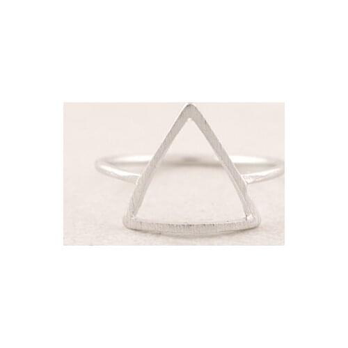 New Arrival fashion geometry decorative pattern triangle ring Deltoid design wholesale 30pcs lot