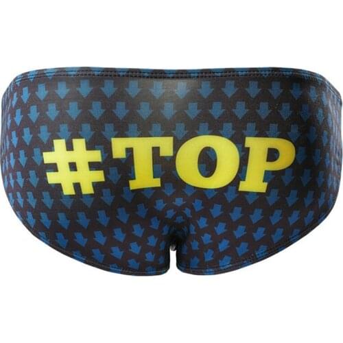 New Mens Low Waist Triangle Panties Sexy Printed Bikini European American Fashion Hot Sale Mens Underwear Home Casual Sports