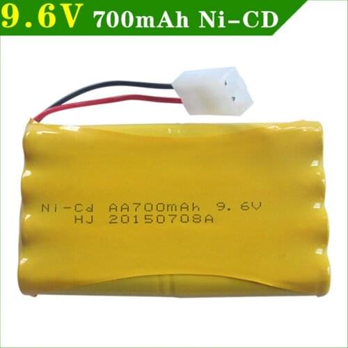 AA Rechargeable Battery 9.6V 700mAh Ni-CD battery High quality Remote control electric toy lighting