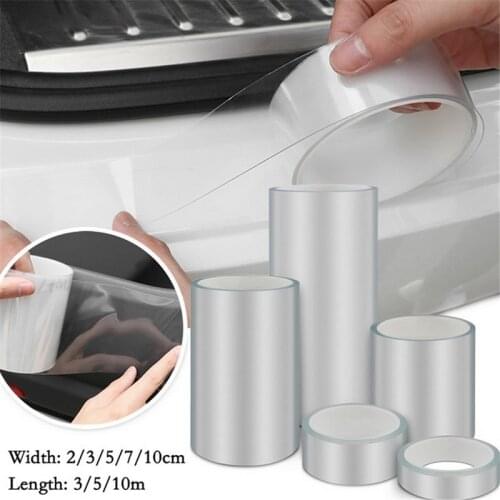 Car Stickers Door Edge Protector Universal Car Door Sill Sticker Anti Scratch Transparent Film Protection Style Auto Accessories