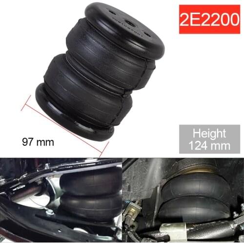 Double convoluted air ride spring suspension diameter 100mm 2S2200 / 2H2200 / 2E2200 for suspension system