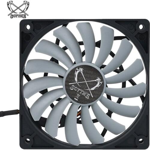 SCYTHE KAZE-1212 Slim 120x120x12MM 4PIN PWM Fan 400~1700RPM,Slient Computer Thin,Super Light Fan 12v K-1212 SC1212SL2H