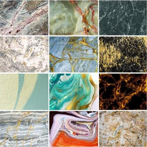 SHENGYONGBAO Marble Texture Photography Backdrops Fabric Art Baby Portrait Photo Background Studio Props 210324CAY-02