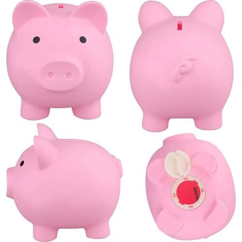 Cute Piggy Bank Plastic Pig Toys Storage Money Bank Money Coin Box Lovely Gifts Decoration Boys Girls