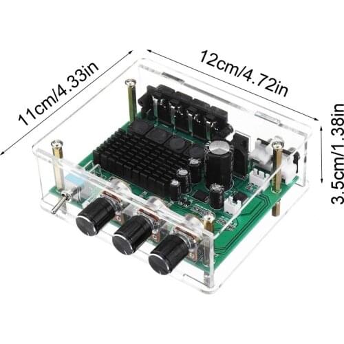 TPA3116D2 80W*2 Stereo 2.0 Amplifier Board RCA Digital Subwoofer Speaker Control 203B