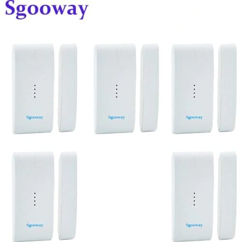 Sgooway 433MHZ Wireless Window Door detector Security Smart Gap Sensor for Home Security WIFI GSM GPRS Alarm system