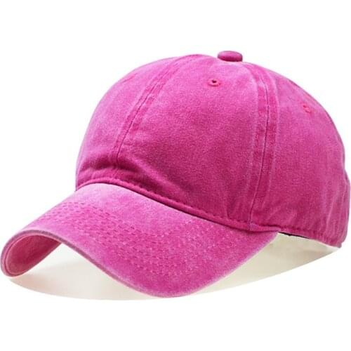 Unisex Baseball Cap Men Washed Cotton Hat Solid Color Parent-Child Caps Men Women Casual Hats Snapback Adjustable Baseball Cap