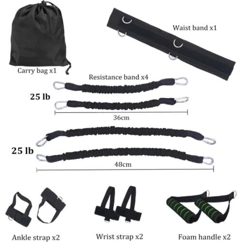 Exercise Elastic Resistance Workout Bands Muay Boxing Thai Jump Equipment Crossfit Agility Arm Bounce Pull Rope Speed Training