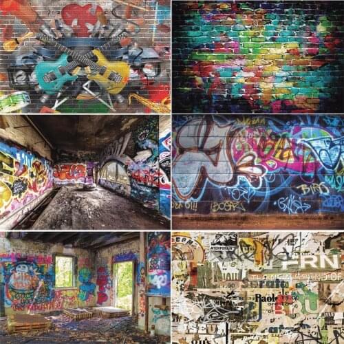 Vinyl Custom Photography Backdrops Prop Graffiti Theme Photography Background 200509M-1