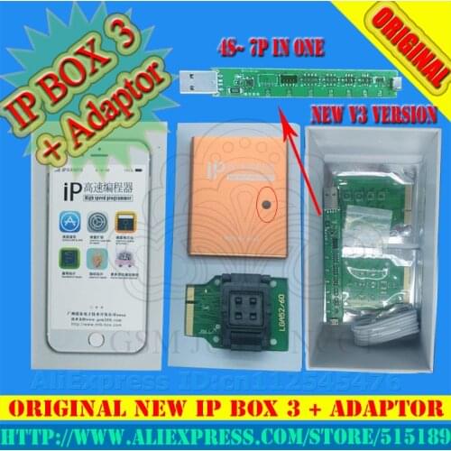 IP BOX3 ip high speed programmer for iphone pad hard disk programmers for 4s 5 5c 5s 6 6plus memory upgrade tools 16g to128