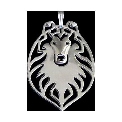 Female Dog Alloy Pendants Fashion Womens Metal Rough Collie Pendants