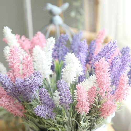 1Pc Romantic Provence decoration lavender flower silk artificial flowers grain decorative 4 colors Simulation aquatic plants