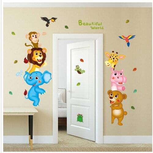 130 X 88 CM Cute Friends Baby And Kids Room Decoration Wall Sticker Door Wardrobe Sticker Quality Nice Image 2021 Trend New Model Great Product For Children Useful And Easy To Apply