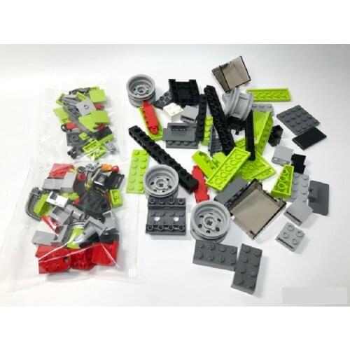 180pcs Green Forest Tractor Vehicles Pine tree City Worker 10870 Model Building Blocks Boys Compatible With Bricks