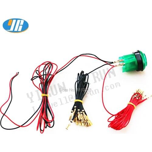 20 Terminal LED Lamp Cable 2.8mm 10 Terminal Female Connector For LED illuminated push button 2PIN To Zero Delay USB Encoder