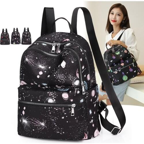 2021 Fashion Women Backpack for Girls Anti Theft Oxford School Bag Lady Travel Rucksack Casual Female Waterproof Bagpack Mochila