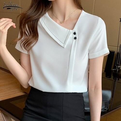 2021 Summer Sleeveless Women Blouse Satin Silk Solid V Neck Loose Women Shirts Casual Sexy Women Clothing Blusas Mujer 14488