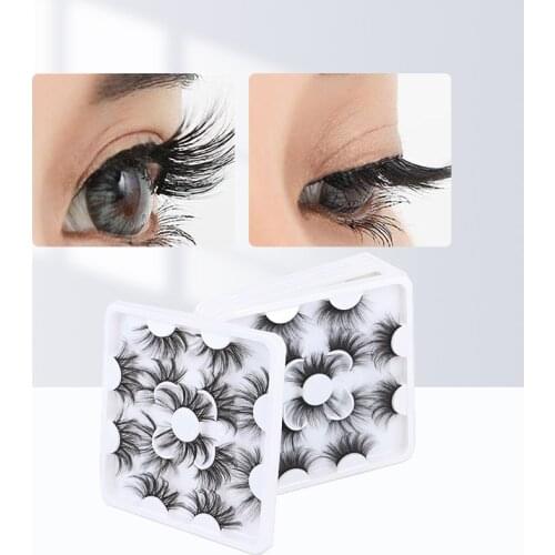 7Pairs 3D Mink Eyelashes Makeup Natural Long False Eyelashes Dramatic Lashes Extension HandMade Fake Eyelash maquiagem