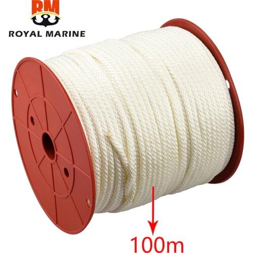 907-90481-94-00 Starter Rope 100M 6MM for Yamaha outboard 2T 6-40HP or 4T F4-F40 907-90481 907-90481-94 boat engine parts