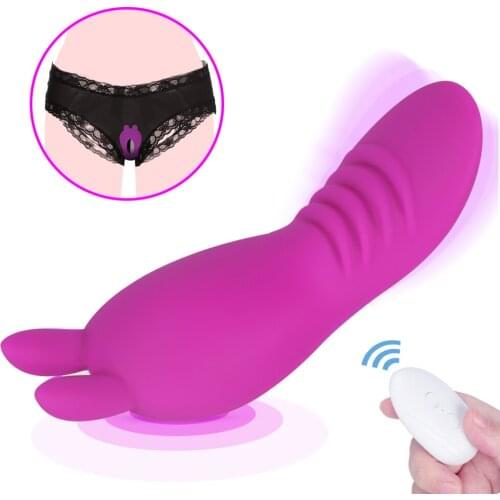 Wireless Remote Wearable Panty Vibrator Erotic Sex Toy For Women Vaginal Clit Stimulation Vibrator Orgasm Female Rabbit Vibrator