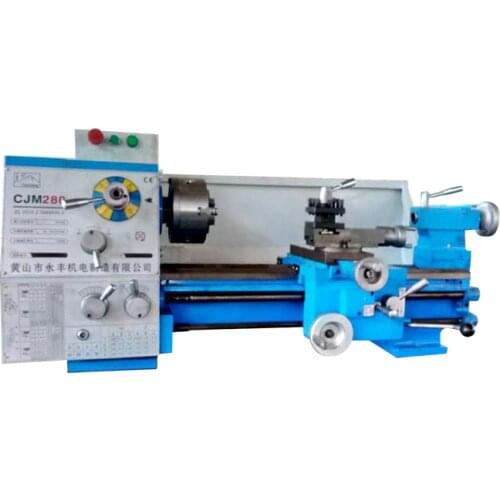 High-power CJM280 household metal processing machine tool Full gear variable speed parallel bar industrial lathe Bench lathe