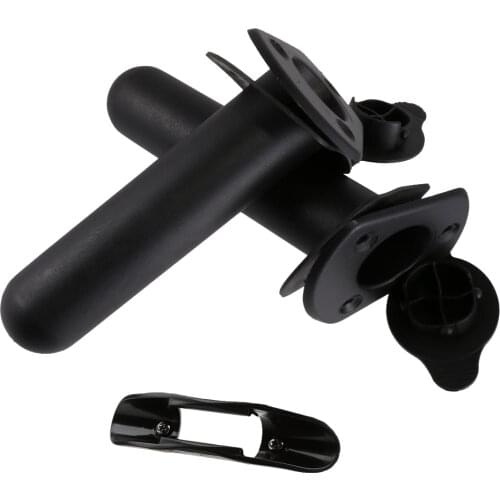Deck Mount Paddle Clip Holder And 2pcs Flush Mount Fishing Rod Holder For Kayak