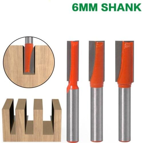 1PC 6MM Shank Cleaning Bottom Engraving Bit Solid Carbide Router Bit Woodworking Tools CNC Milling Cutter endmill for Wood