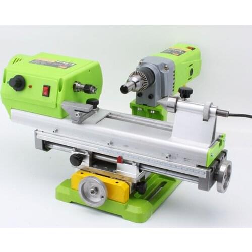 Horizontal Beads Making Machine 220V Small DIY Woodworking Bench Drill Micro-Polished Barrel Bead Ball Lathe