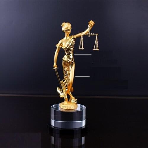 GREEK MYTHOLOGY JUSTICE GODDESS THEMIS STATUE GODDESS JUSTICE OFFICE PRESENTS LEGAL JUSTICES GIFTS DECORATION ALLOY CRAFTS R2678