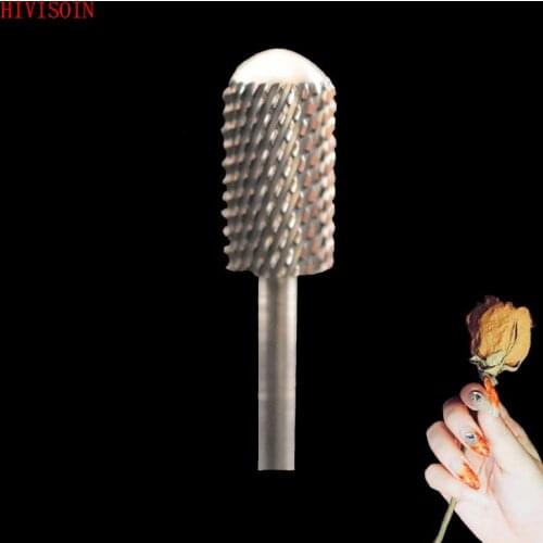 HIVISOIN-15PCS-Carbide Nail Drill Bit-Large Barrel Smooth Top-60030040