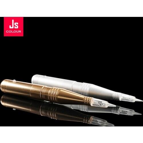 Wireless Permanent Makeup Pen Machine Hair Stroke Eyebrow Micropigmentation Microblading Eyeliner Lip Anodized Gold Surface