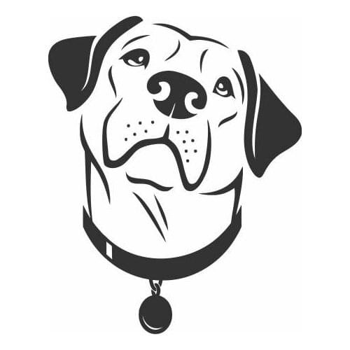 Cute Labrador Dog Tears In The Eyes, Looking Up At The Sky Car Decals For Car Body Bumper Decoration Removable FA191