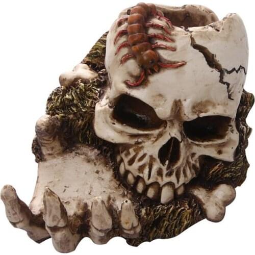 MRZOOT Resin skull crafts personality rack animal skull Halloween gift Halloween bar decoration ornaments