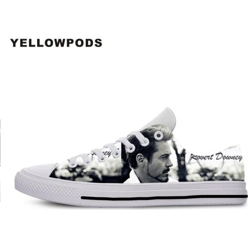 Mens Shoes Casual Robert Downey Jr 3D Shoes For Men/women High Quality Harajuku Robert Downey Jr Customized White Brand Shoes