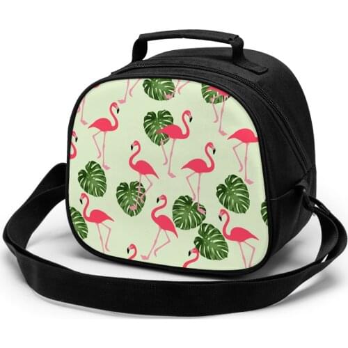 Flamingo Portable Lunch Bag New Thermal Insulated Lunch Box Tote Cooler Handbag Bento Pouch Dinner School Childrens meal bag