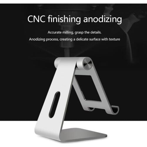 Soporte de aluminio ajustable para teléfono móvil, tableta, soporte de escritorio portátil plegable para Smartphone, iPhone, Sa