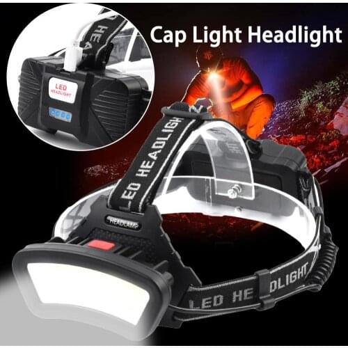 Adjustable LED Headlamp Headlights Outdoor Camping Portable Mini COB Headlamp rechargeable battery USB Charging Fishing Light